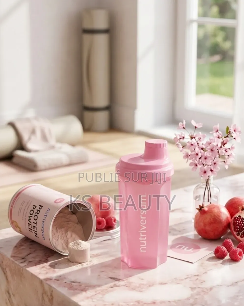 Bouteille De Shaker Sport 500ml Rose