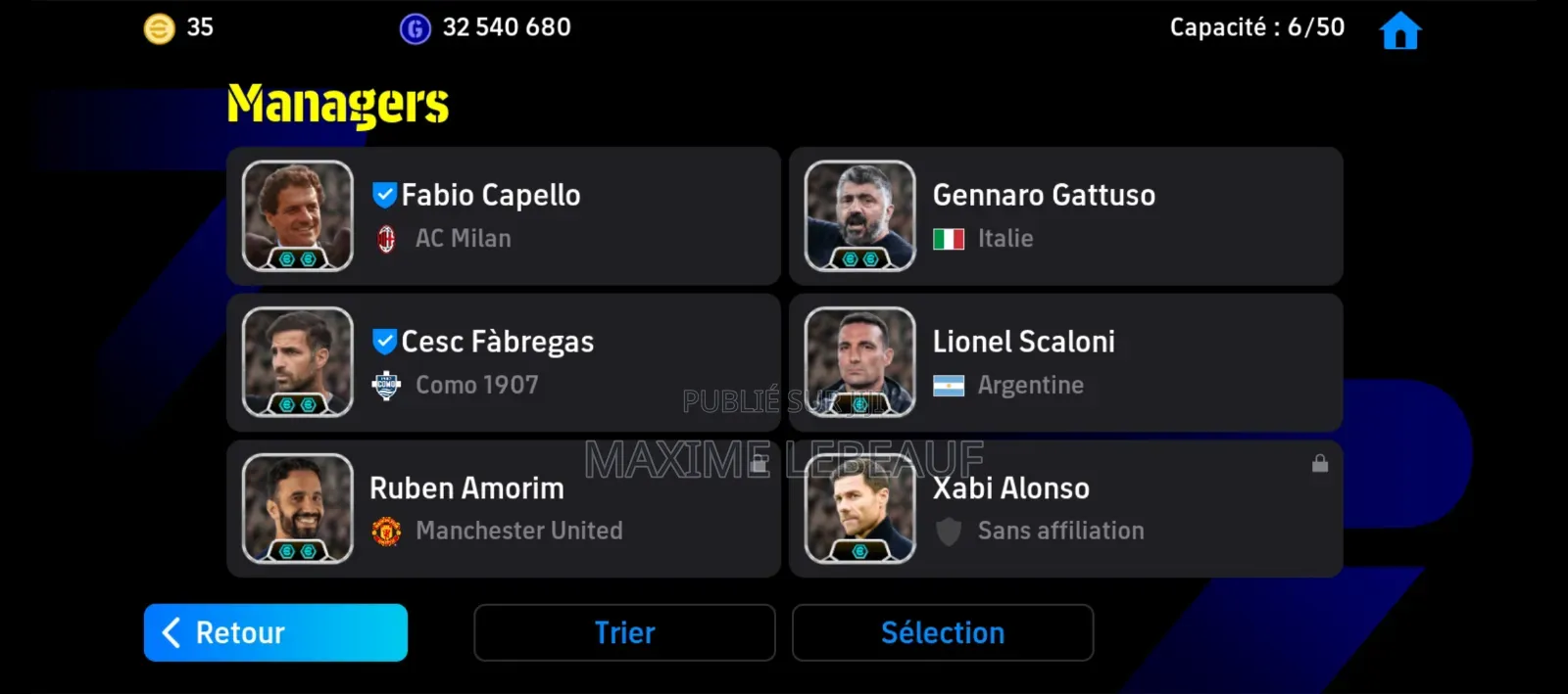 Compte Efoot