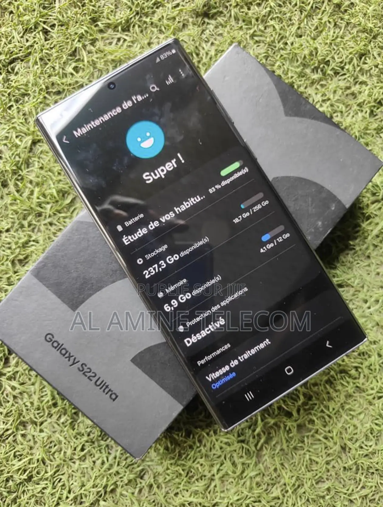 Nouveau Samsung Galaxy S22 Ultra 5G 256 GB Noir