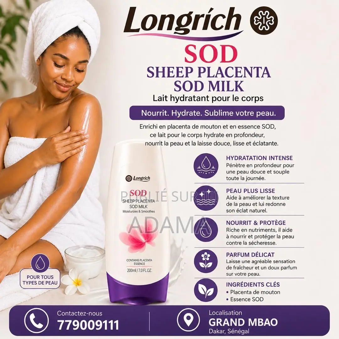 Lait Corporel Sod Longrich 200 Ml – Hydratation Réparation Intense
