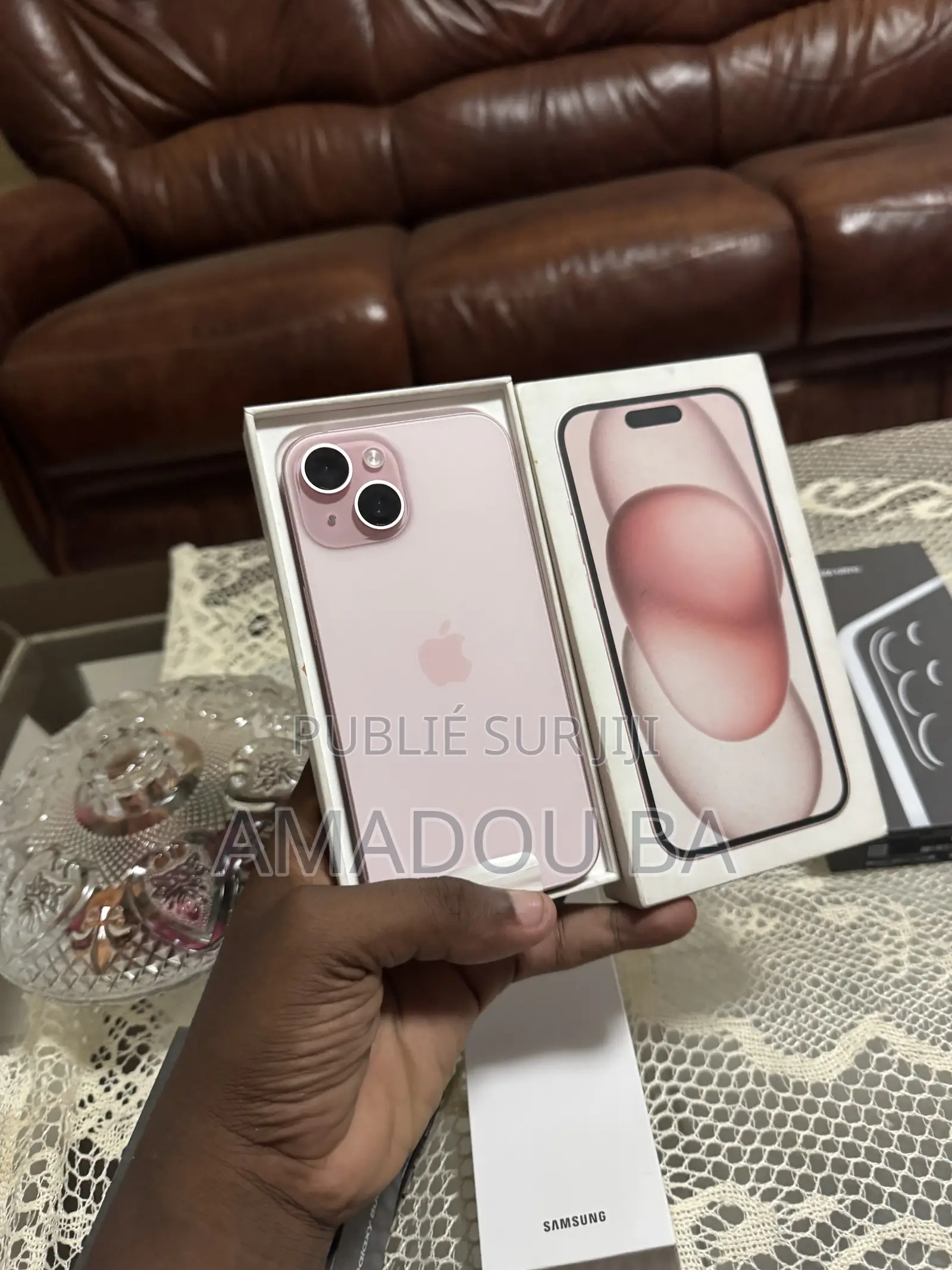 Nouveau Apple iPhone 15 128 GB Rose