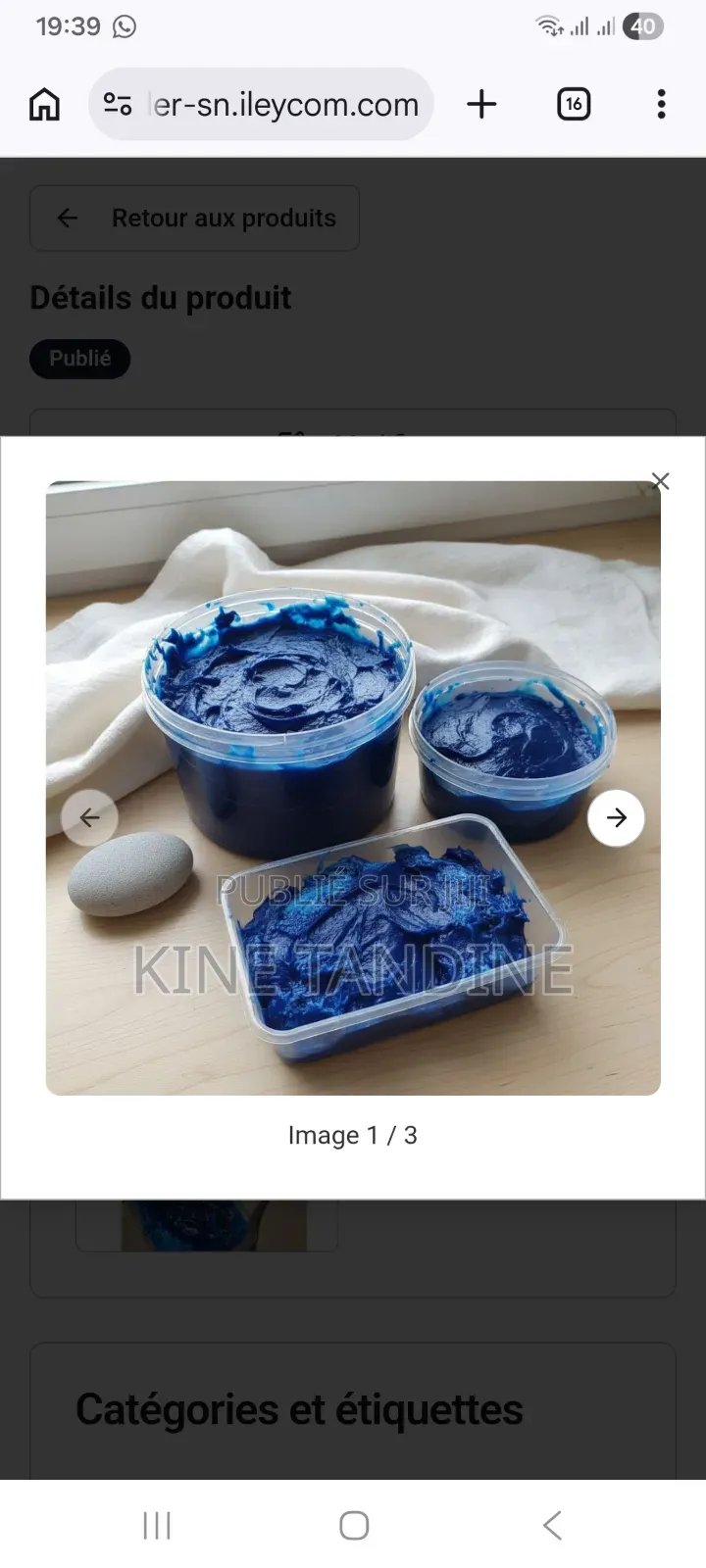 Savon Nila Bleu Marocain