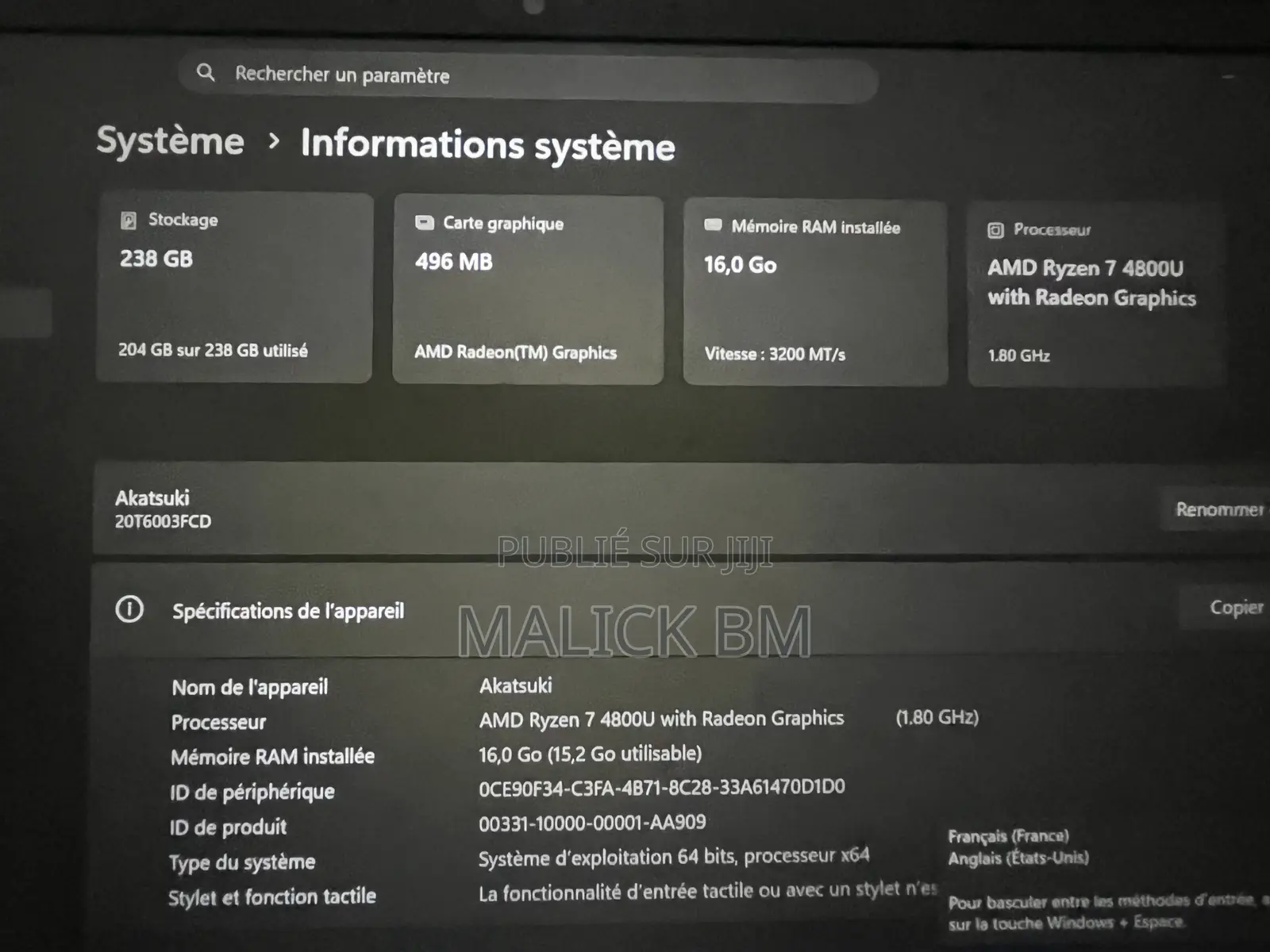 Lenovo ThinkPad E14 Gen 2 16GB AMD Ryzen 7 SSD 256GB