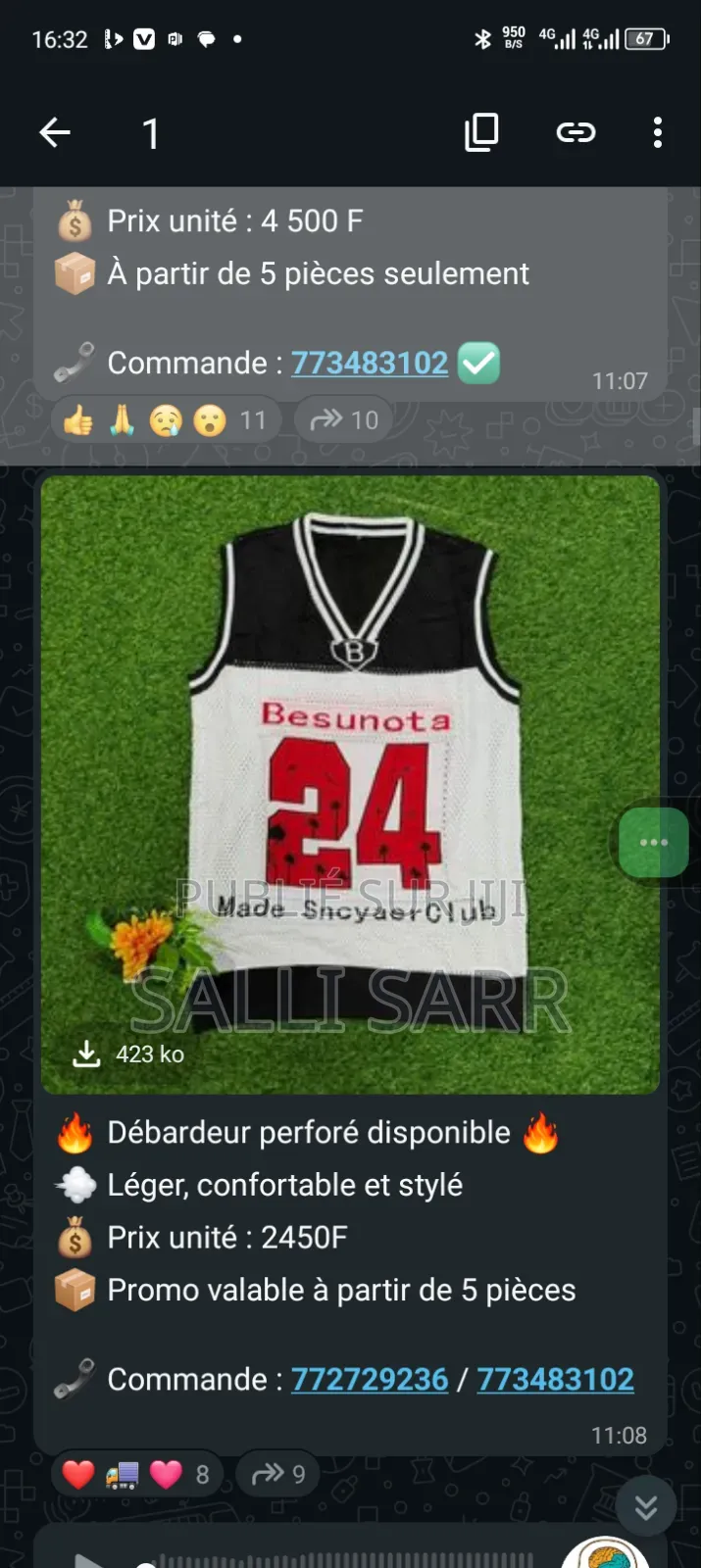 Des Maillots De Qualité Whatsapp
