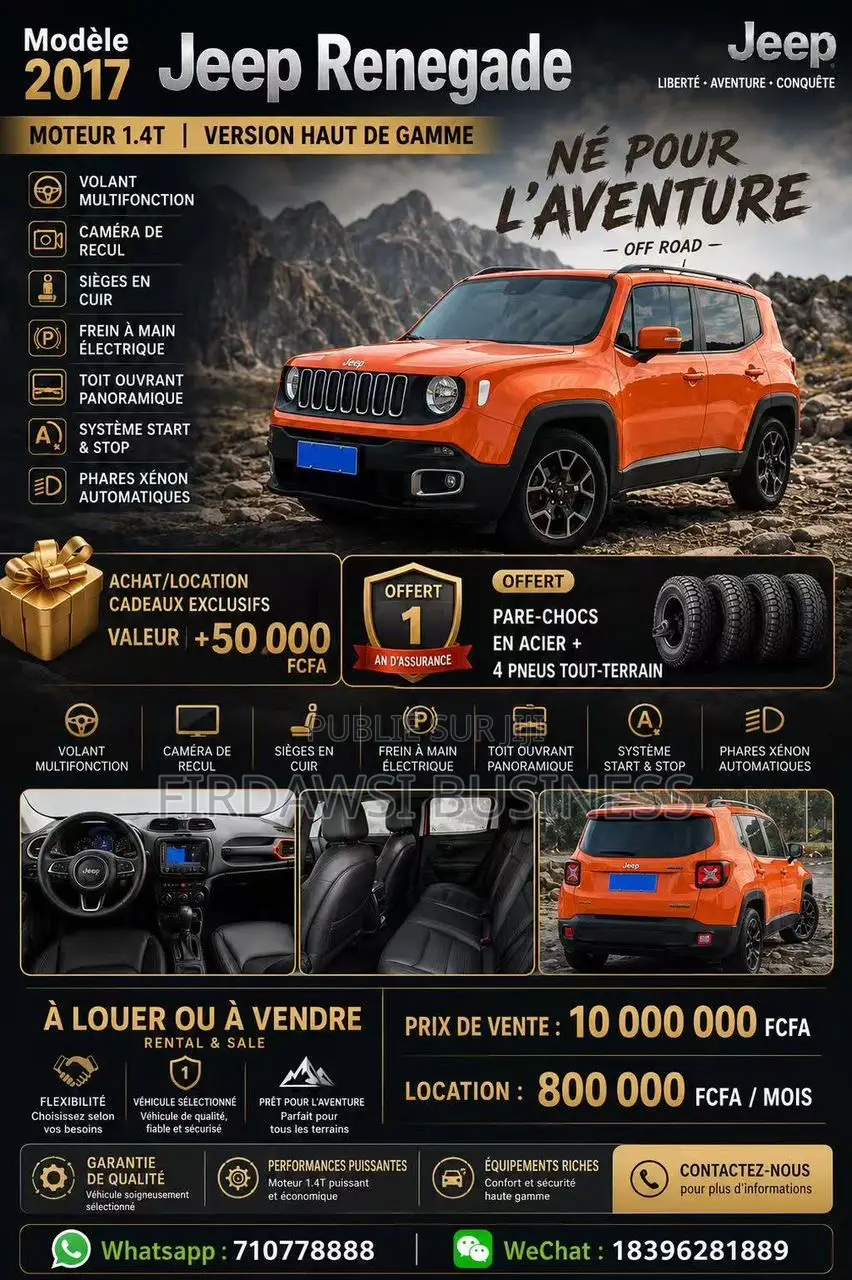 Jeep Renegade 2017 Orange