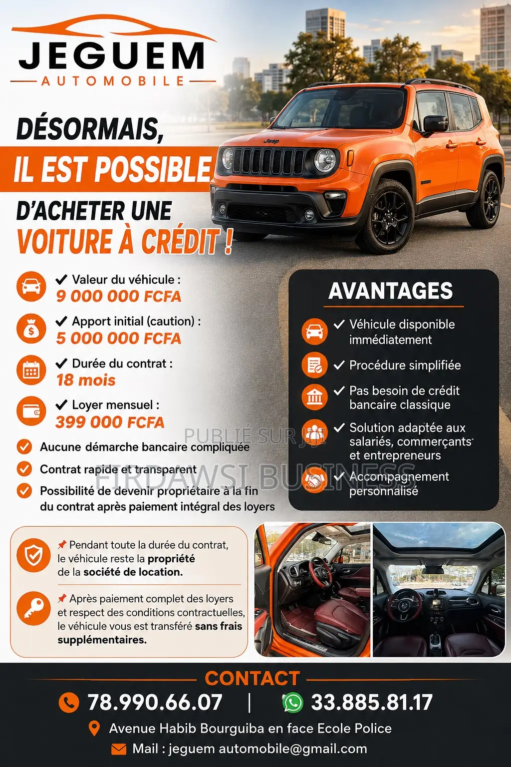 Jeep Renegade 2017 Orange