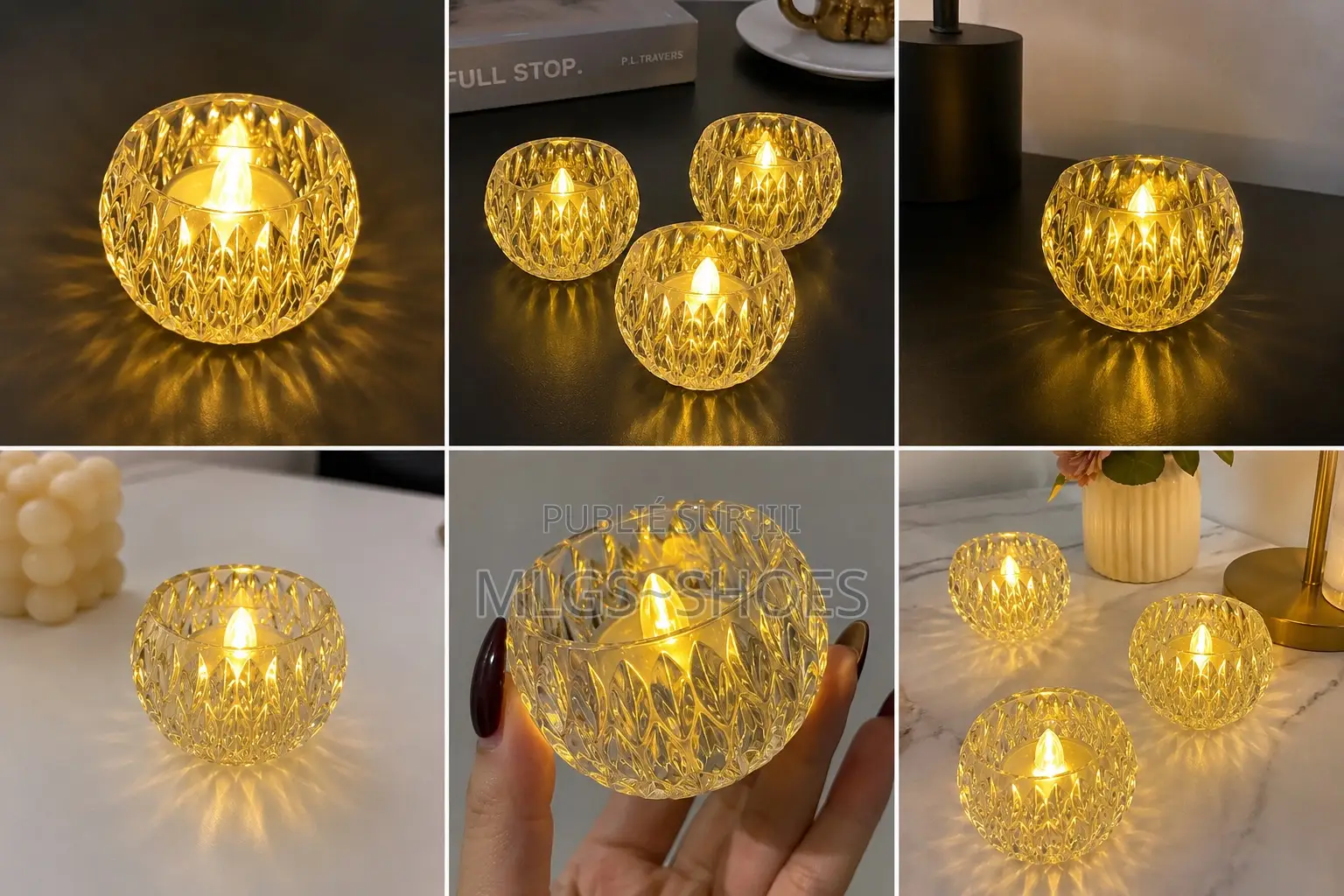 Bougie Lumineuse En Cristal