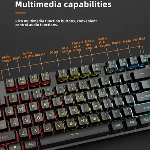 Ensemble Clavier De Jeu Filaire, Souris, Casque, Tapis De Souris