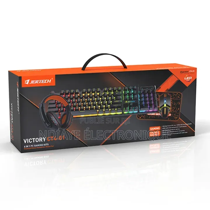 Ensemble Clavier De Jeu Filaire, Souris, Casque, Tapis De Souris
