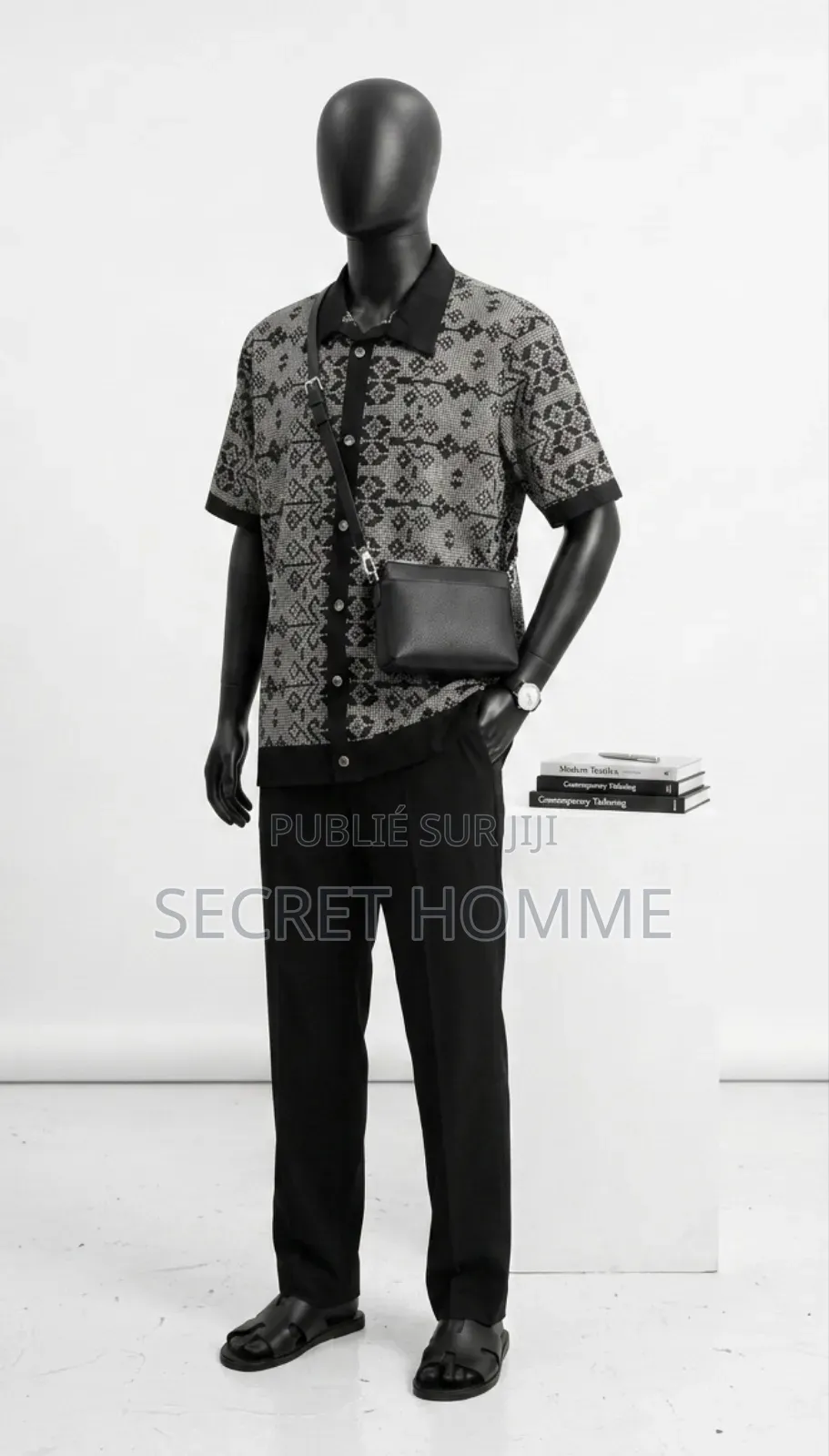 Ensemble Wax Homm –Marque Secret Homme | Chemise Pantalonbsandales Sac