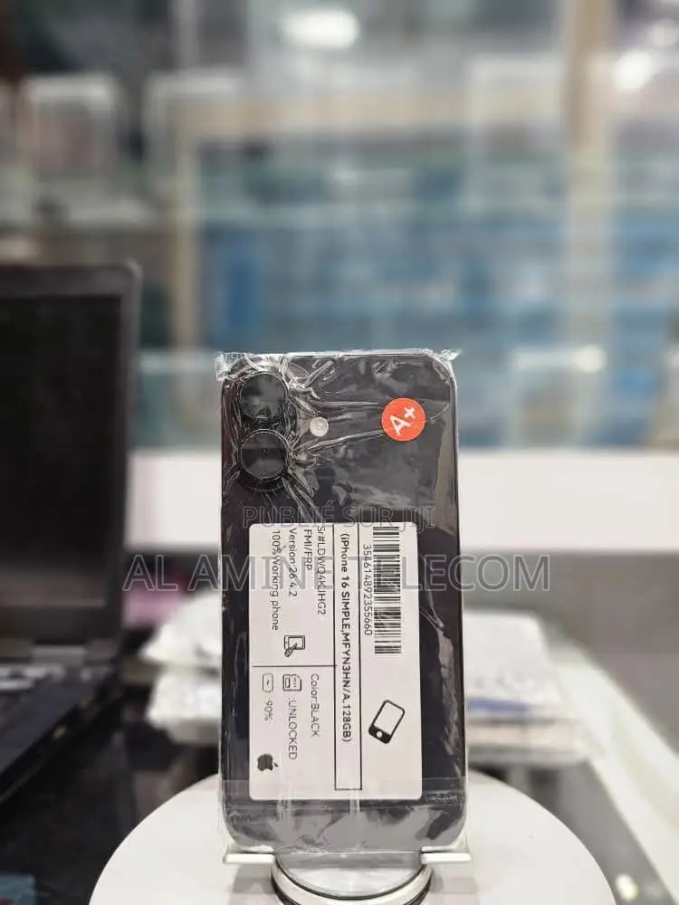 Nouveau Apple iPhone 16 256 GB Noir