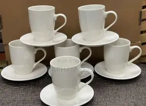 Ensemble Tasses Avec Sous Tasses 6 Pièces