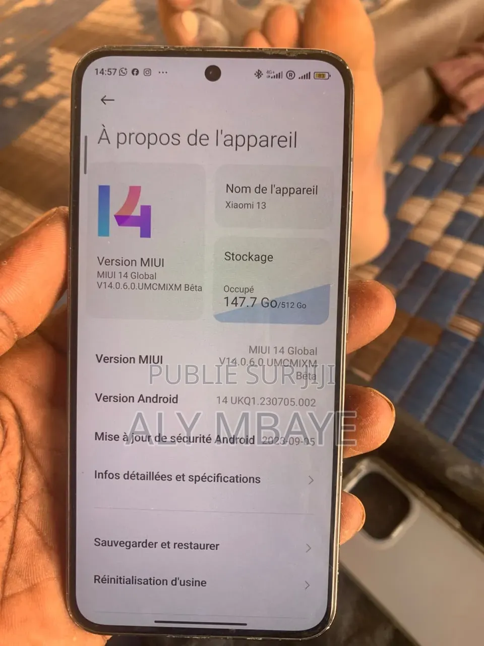 Xiaomi 13 512 GB Noir