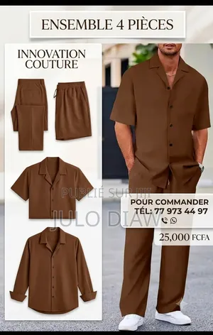 Paks Ensemble Été 4pieces Pour Homme