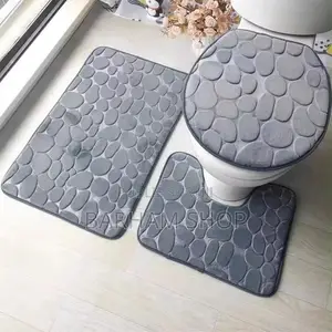 Ensemble Tapis Pour Salle De Bain 3pcs