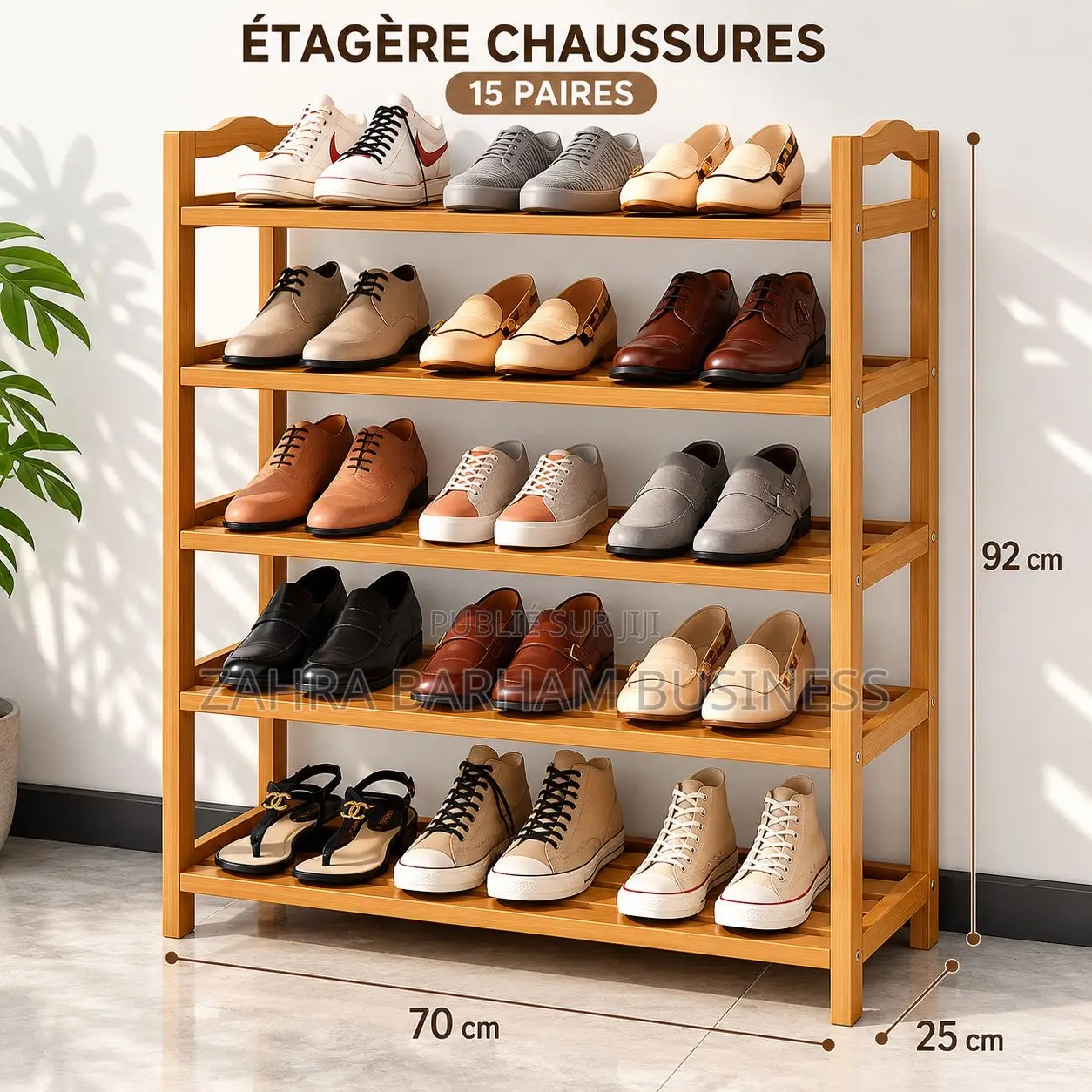 Range Chaussures en Bois