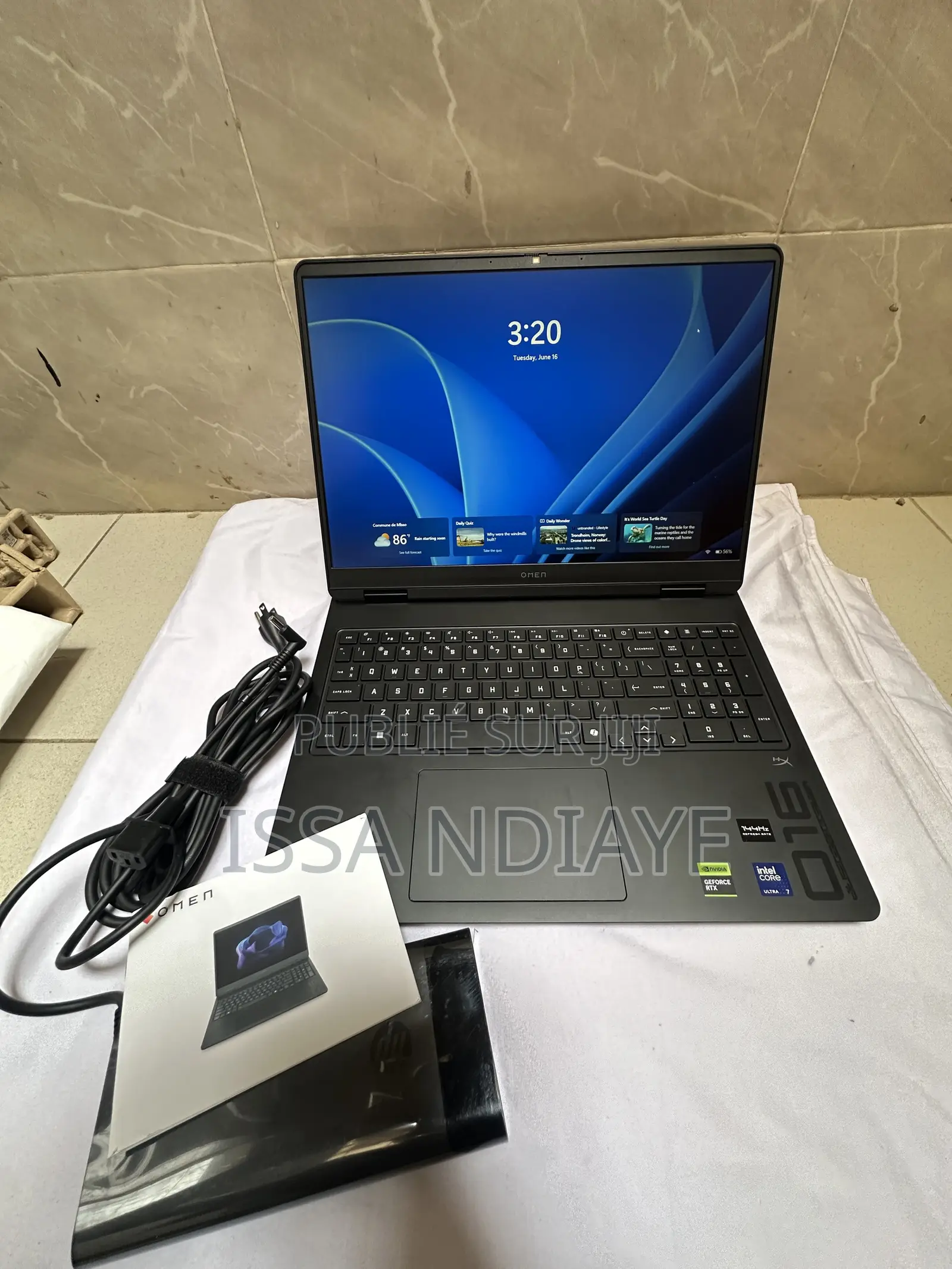 Nouveau Ordinateur portable HP Omen 16 16GB Intel Core Ultra 7 SSD 1T