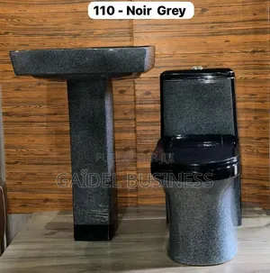 Ensemble Sanitaire Haut De Gamme – Noir Grey Apportez Une Touche