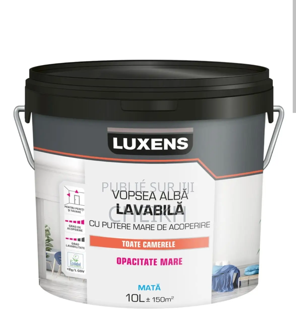 Peinture Blanche Latex Lavable De La Marque Luxens