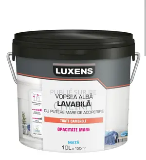 Peinture Blanche Latex Lavable De La Marque Luxens