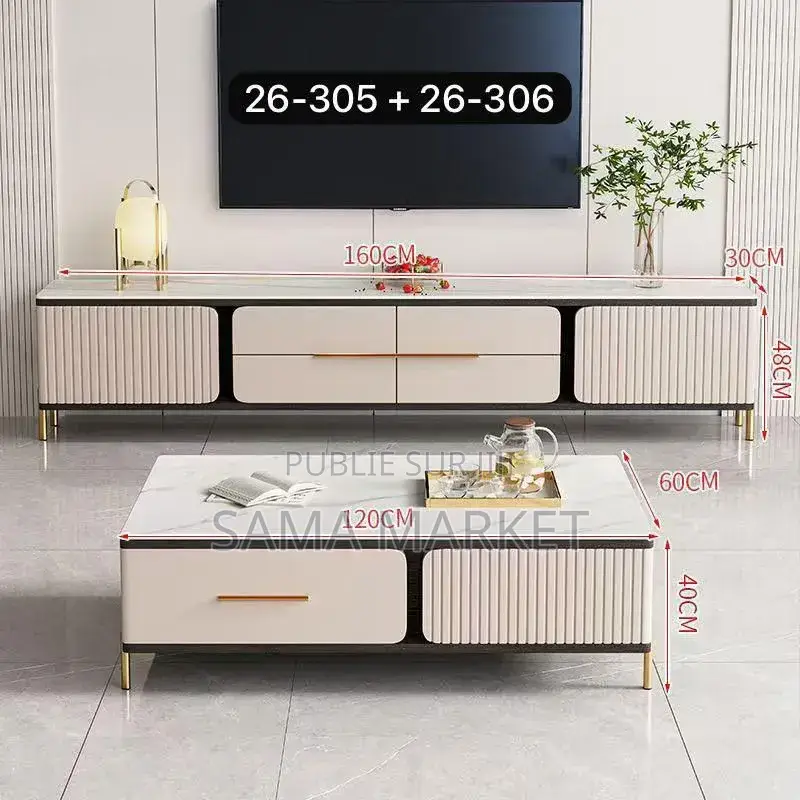 Meuble Tv Avec Table Basse
