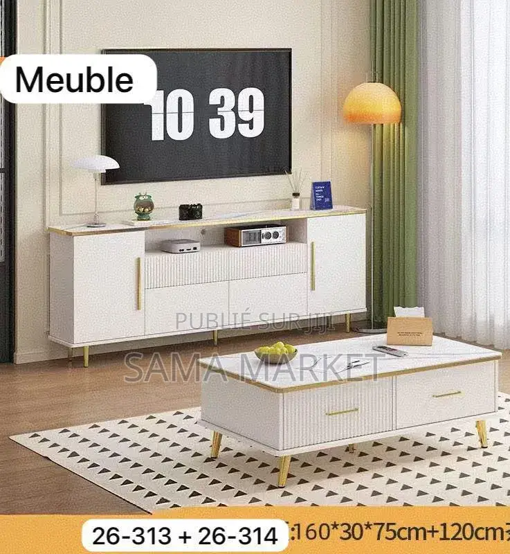 Meuble Tv Avec Table Basse
