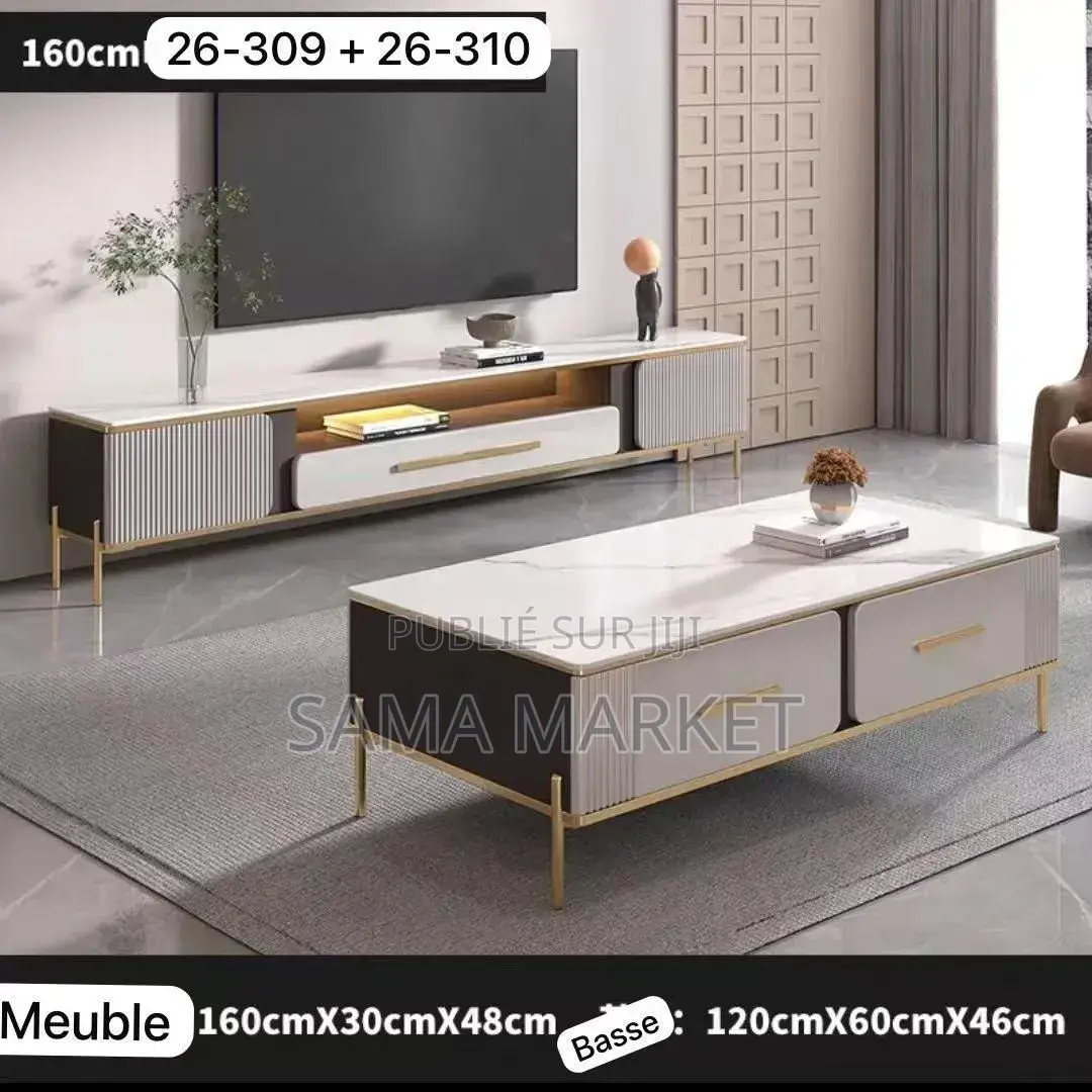 Meuble Tv Avec Table Basse