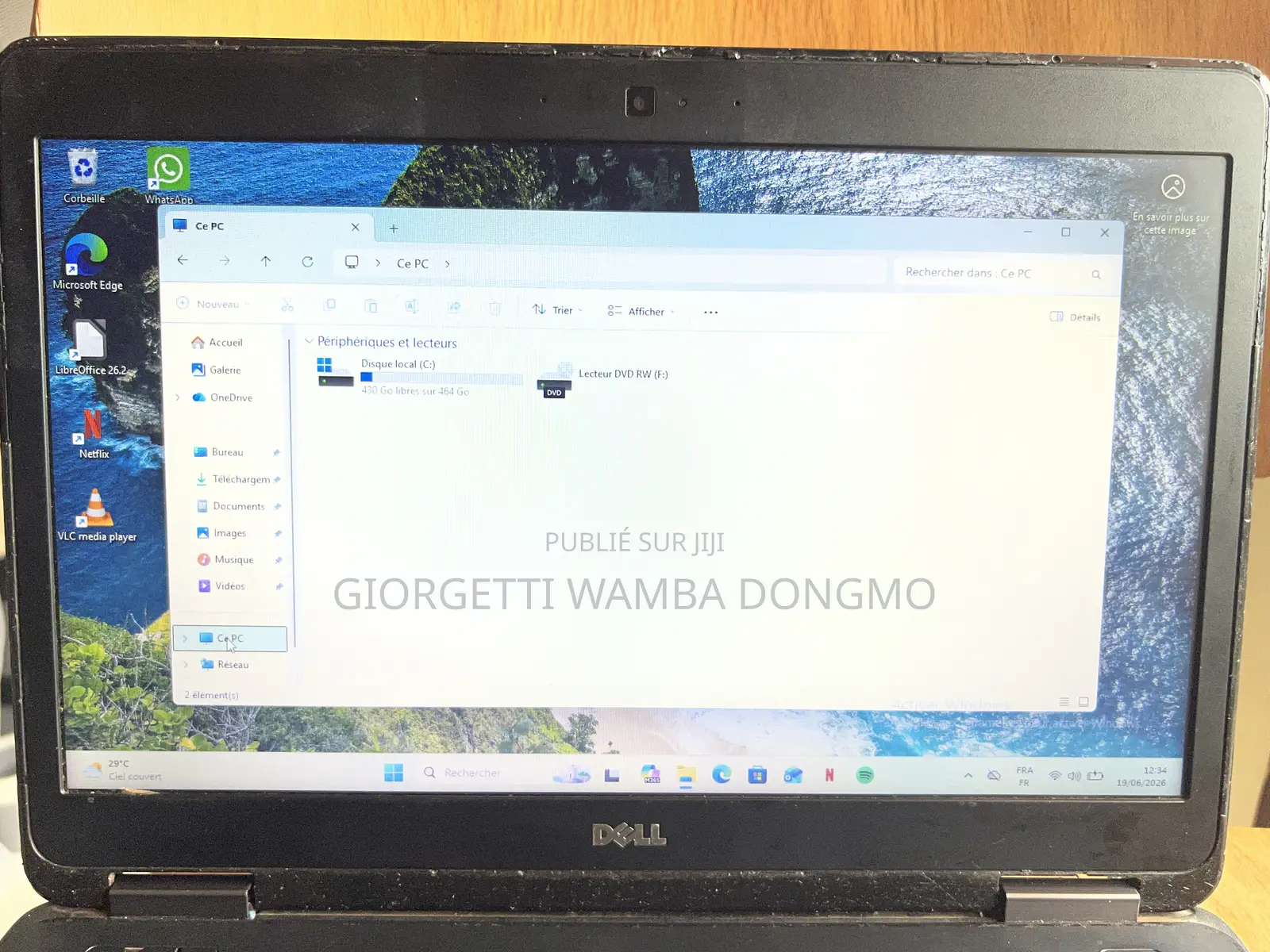 Ordinateur portable Dell Latitude 5440 8GB Intel Core i5 HDD 512GB