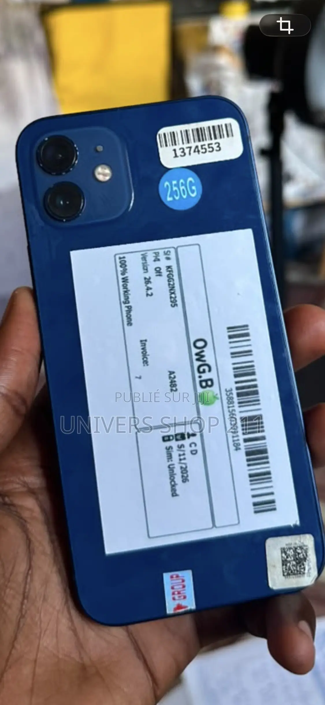 Apple iPhone 12 256 GB Bleu