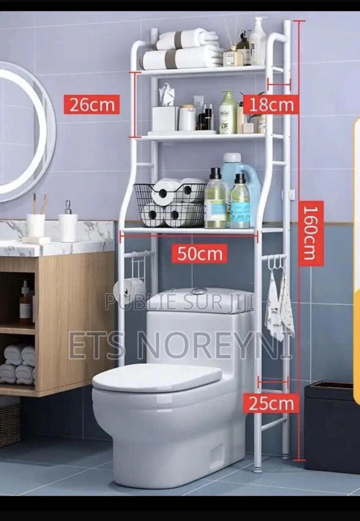 Étagère De Rangement De Produits Pour Salle De Bain