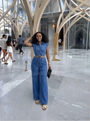 Ensemble Bosy Bas Large Jeans Très Shic Disponible
