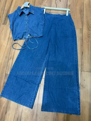 Ensemble Bosy Bas Large Jeans Très Shic Disponible