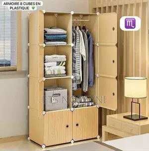 Armoire en Plastique, 2 Battants