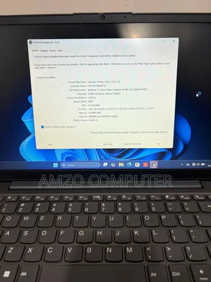 Ordinateur portable Lenovo V14 G4 IRU 8GB Intel Core i5 SSD 256GB