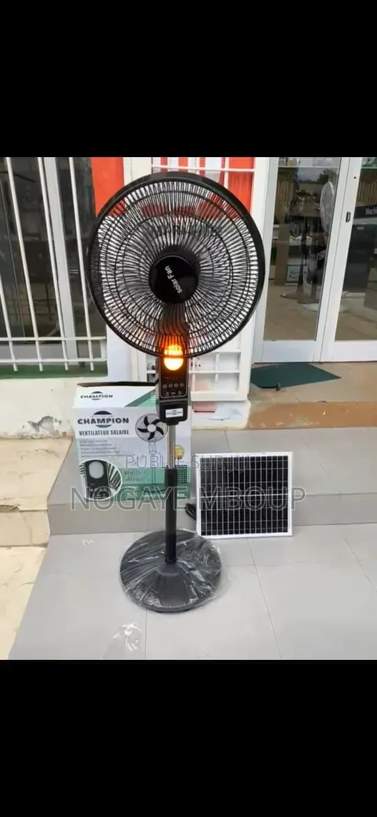 Ventilateur Solaire Rechargeable