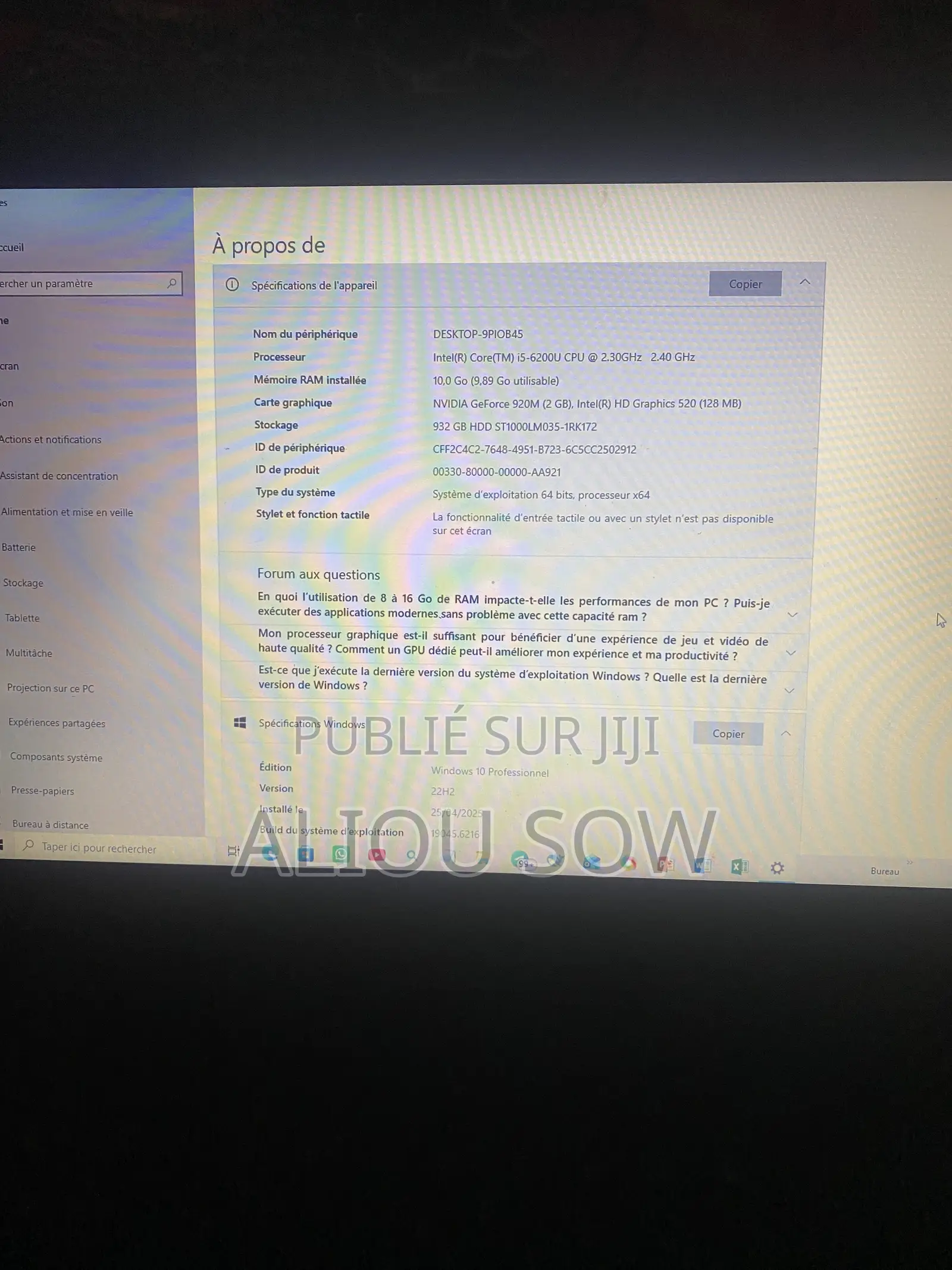 Ordinateur portable Asus ASUSPRO P2430UA 8GB Intel Core i5 SSD 1T