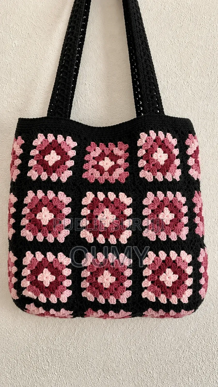 Sac Au Crochet Fait Main – Style Granny Square