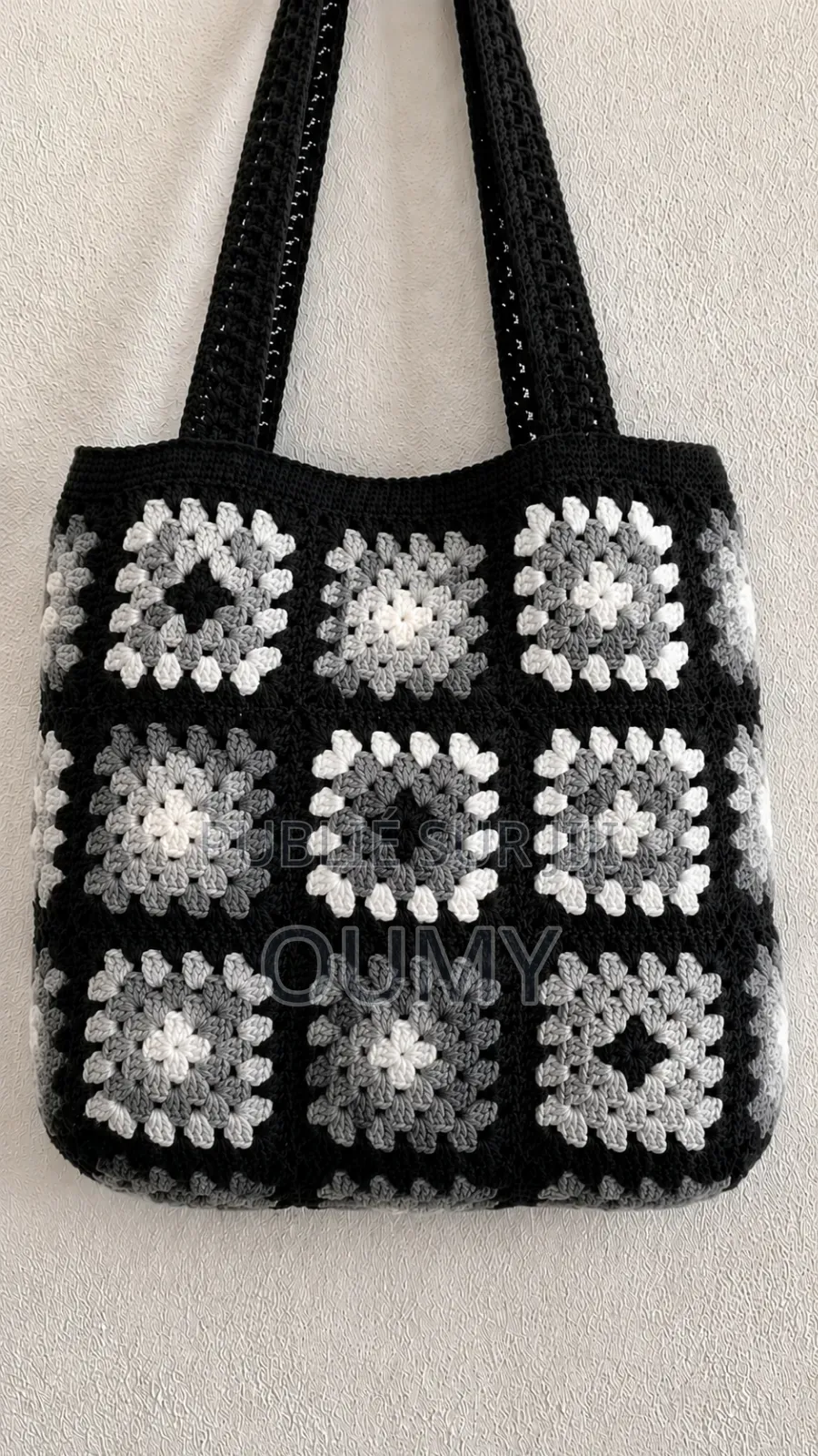 Sac Au Crochet Fait Main – Style Granny Square