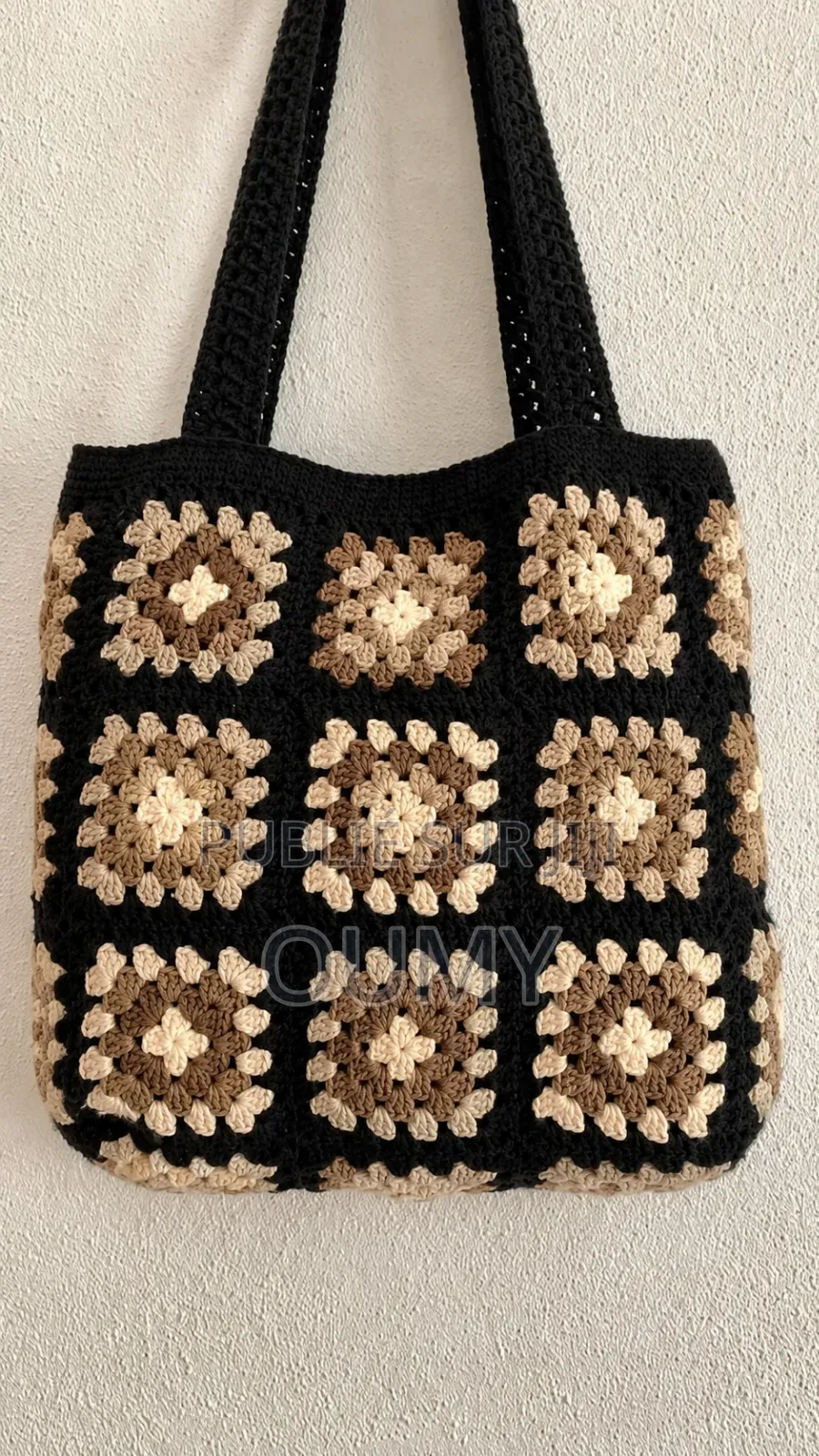 Sac Au Crochet Fait Main – Style Granny Square