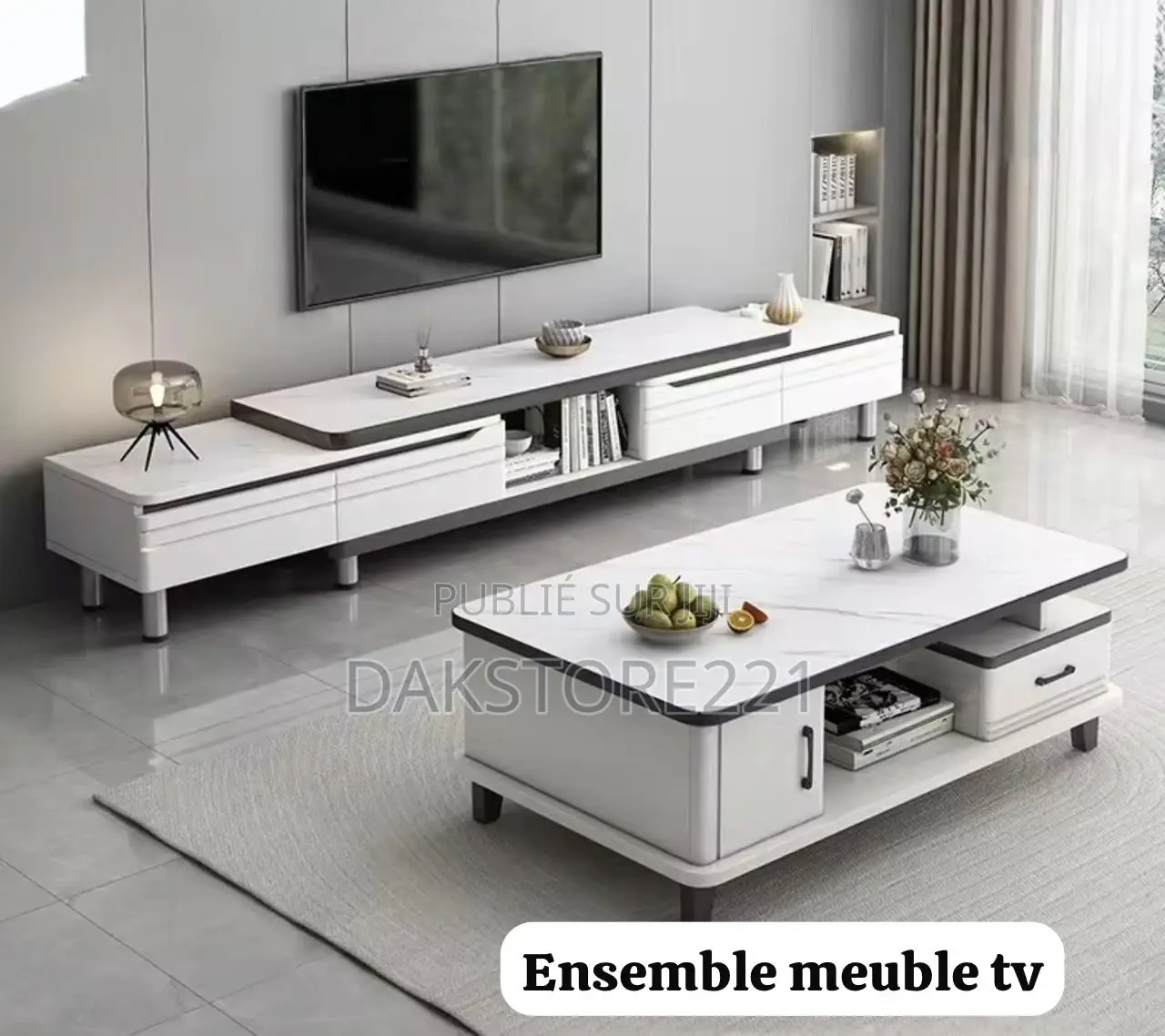Meuble Tv Ensemble Deux Pièce