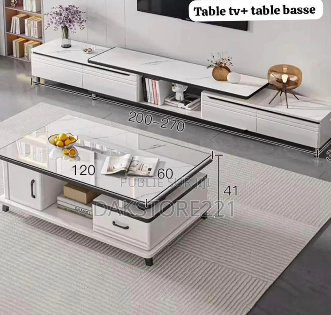 Meuble Tv Ensemble Deux Pièce