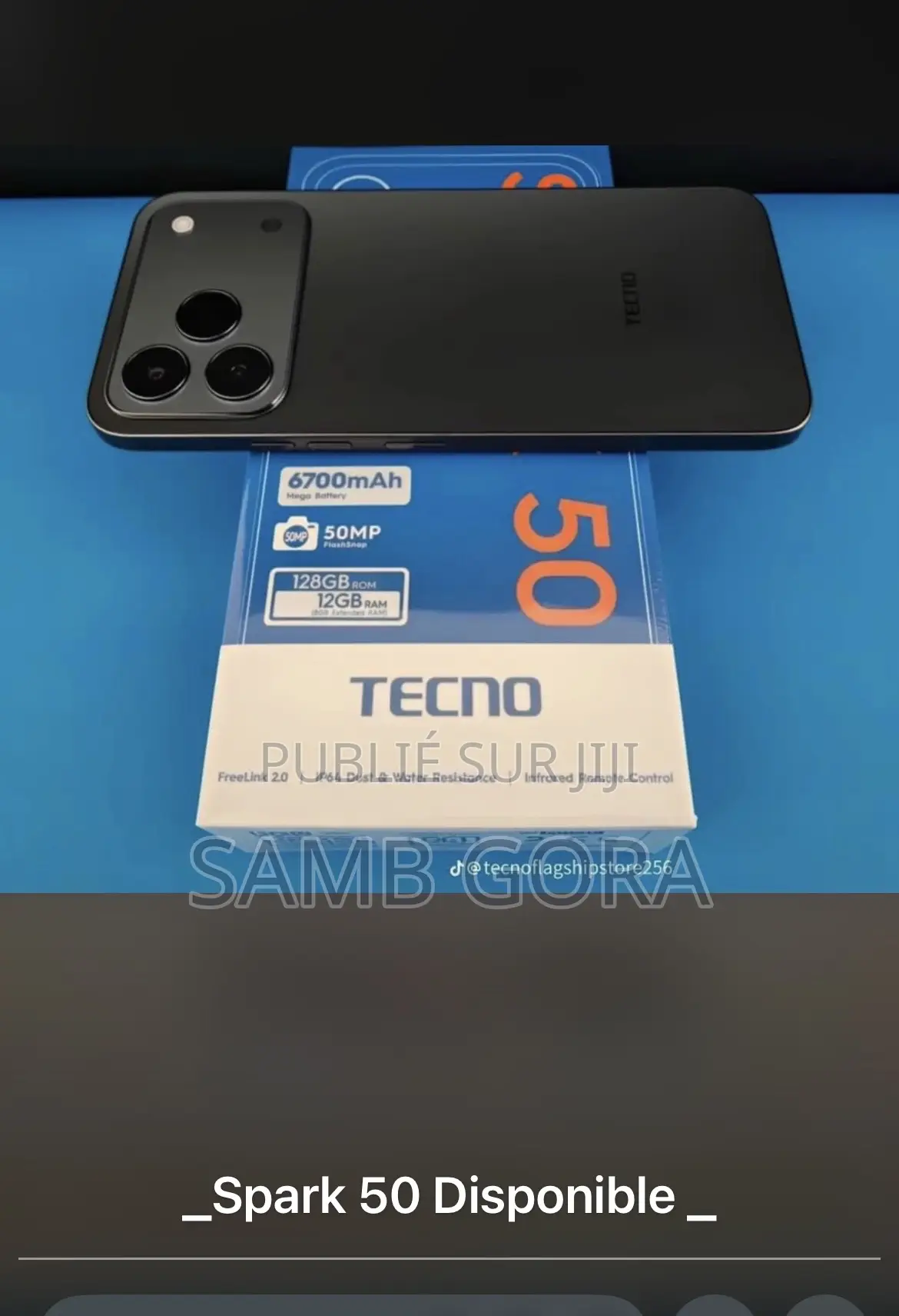 Nouveau Tecno Spark 50 128 GB Noir