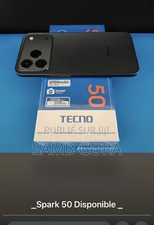 Nouveau Tecno Spark 50 128 GB Noir