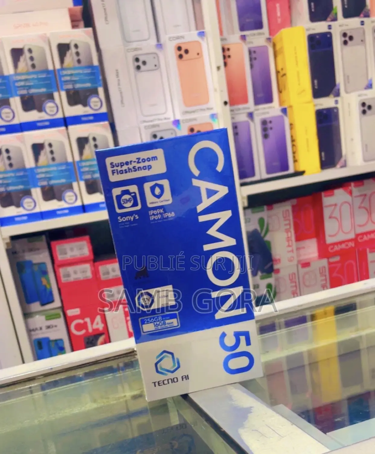 Nouveau Tecno Camon 50 256 GB Noir