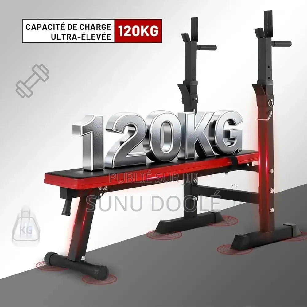 Banc De Musculation Multifonctionnel Avec Support Réglables