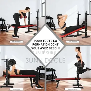 Banc De Musculation Multifonctionnel Avec Support Réglables