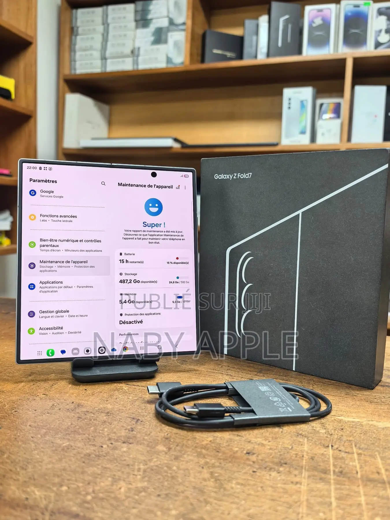Nouveau Samsung Galaxy Z Fold7 512 GB Gris