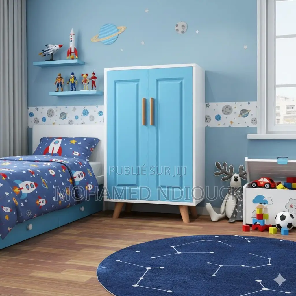 Armoire Simple Et Moderne Avec Tringle À Vêtements Pour Chambre