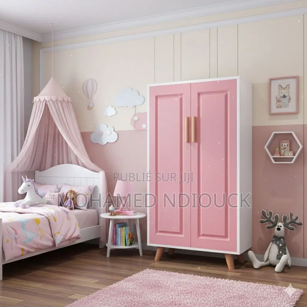 Armoire Simple Et Moderne Avec Tringle À Vêtements Pour Chambre