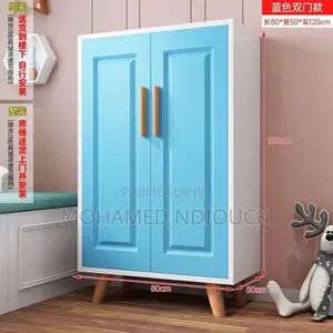 Armoire Simple Et Moderne Avec Tringle À Vêtements Pour Chambre